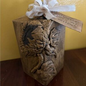 Rustic Mustard Yellow Pumpkin Shelf Sitter